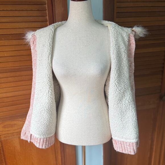 J-Fashion Kawaii Gyaru Liz Lisa x My Melody Pink White Hooded Sweater Jacket L - Picture 7 of 10